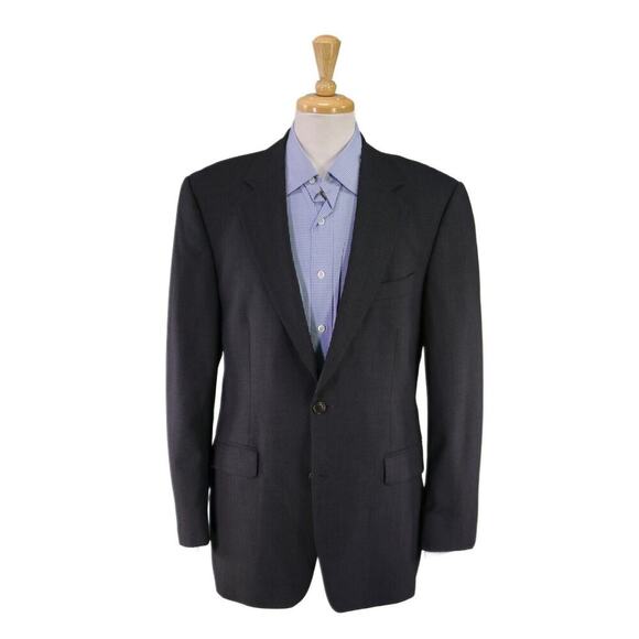 Brooks Brothers Other - Brooks Brothers Solid Gray Wool Stretch 2-Btn Blazer Jacket 40R